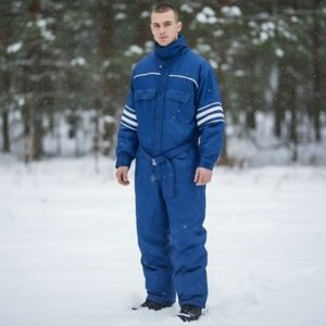 NWT Vintage Windbreaker For The Forward Life One-Piece Nylon Snow/Ski Suit